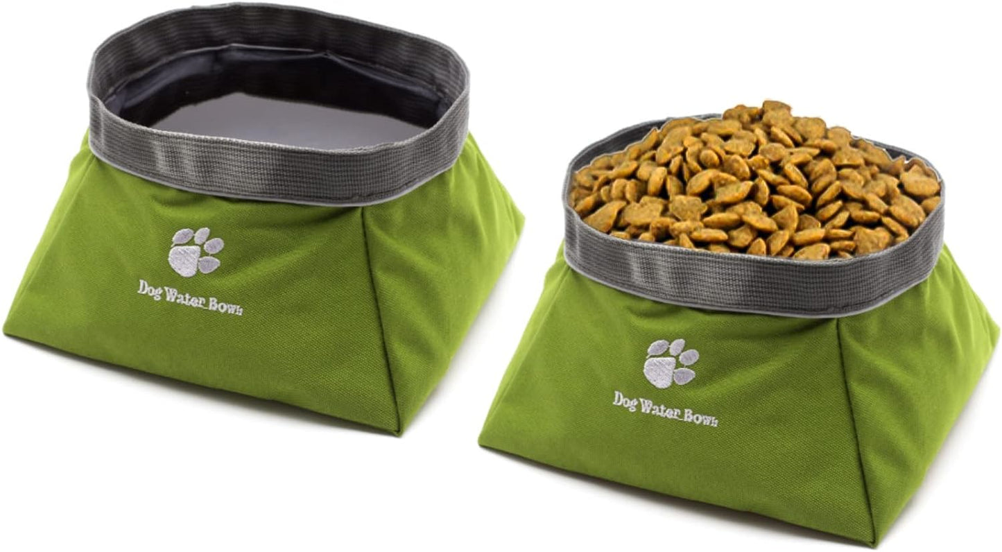 48 oz Portable Foldable Travel Pet Water Bowl and Food Bowls