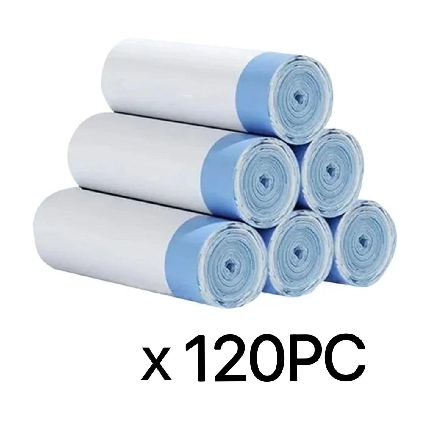 REDSASA Cat Litter Box Liners Bags, 120 PCS Extra-Thick Cat Waste Bags for Self-Cleaning Cat Litter Box, Drawstring Cat Litter Liner Box Self Cleaning Trash Bags