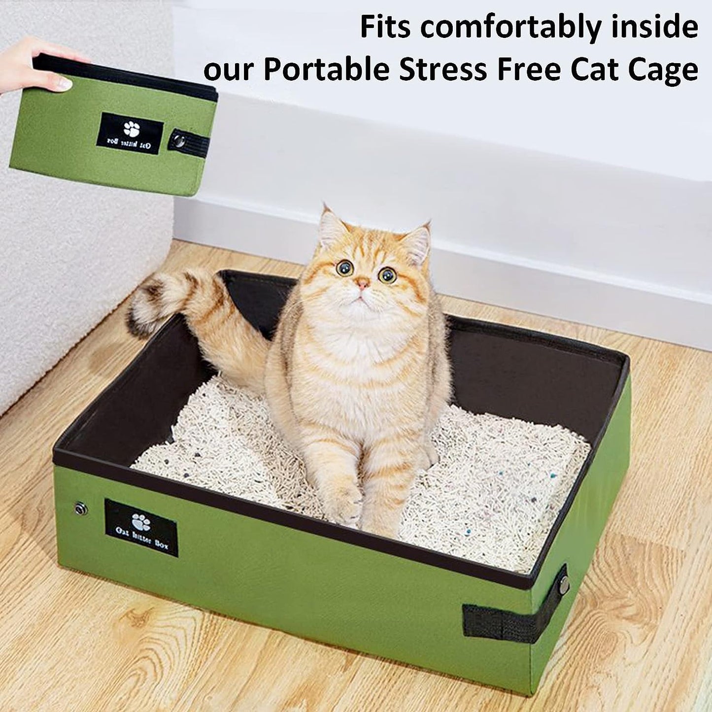 Travel Litter Box, Portable Cat Litter Box