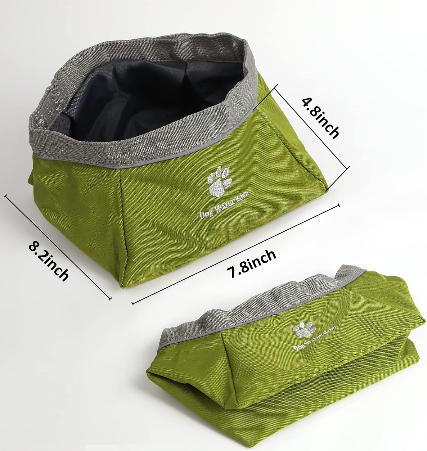48 oz Portable Foldable Travel Pet Water Bowl and Food Bowls