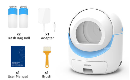 PET001 Self Cleaning Cat Litter Box for Multiple Cats, Automatic Cat Litter Box with APP Control