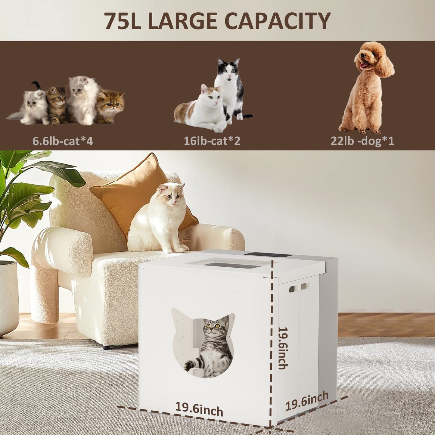 75L large capacity Automatic Pet Drying Box