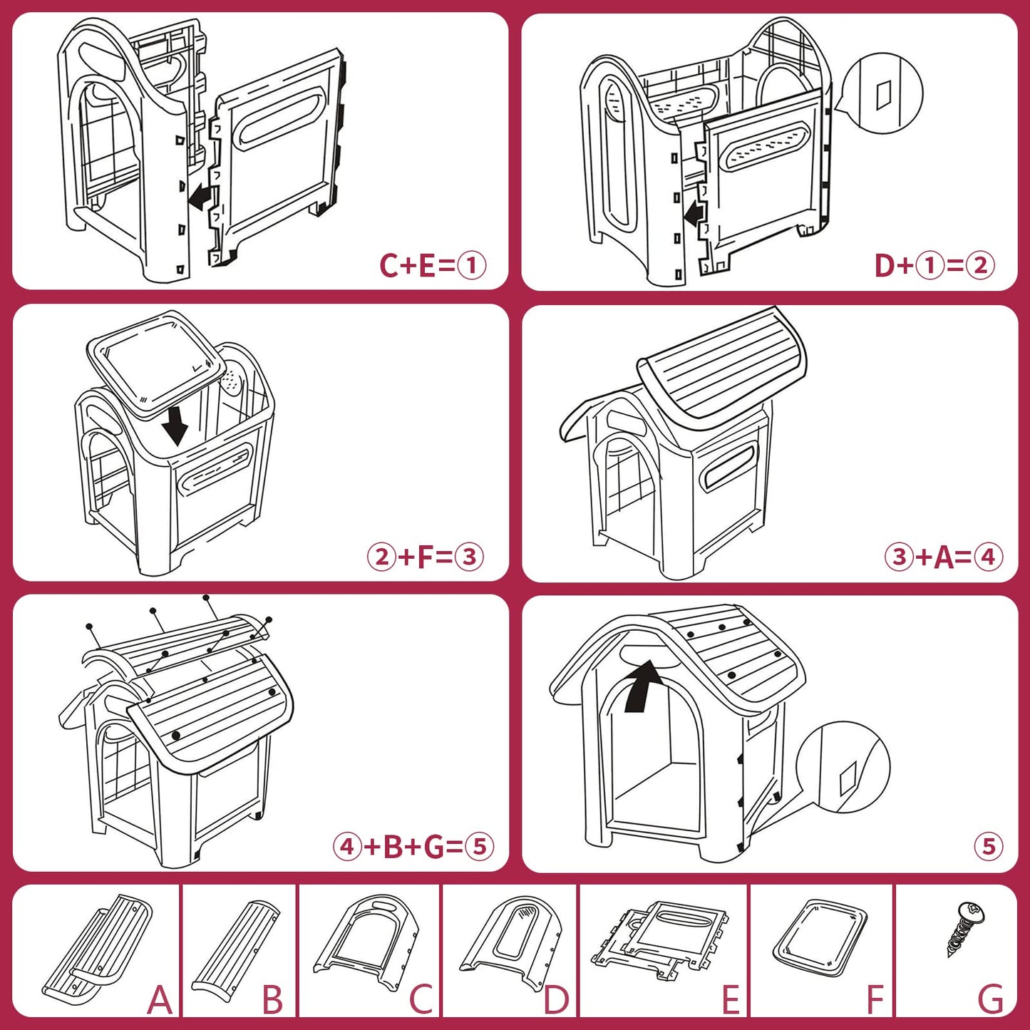 Indoor & Outdoor Doghouse Installation Schematic