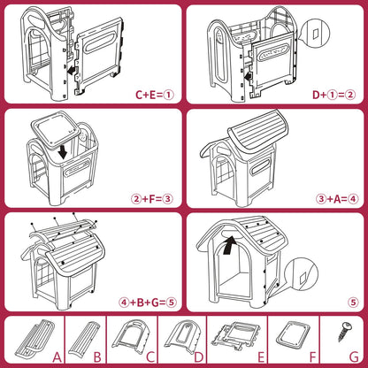 Indoor & Outdoor Doghouse Installation Schematic